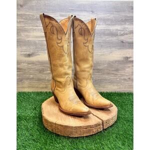 Sterling River Women - Size 8B - Sand Colored Snip Toe Cowboy Boots 39829